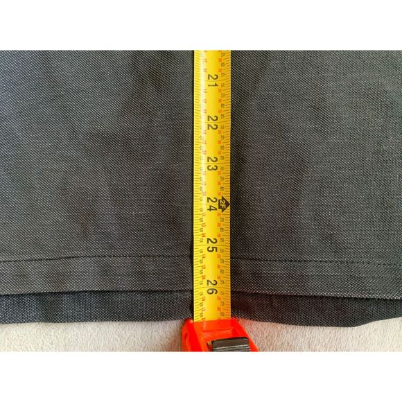Nike Dri Fit Polo Golf Shirt Black/Grey Stitched White Collared Size Medium - Picture 8 of 8